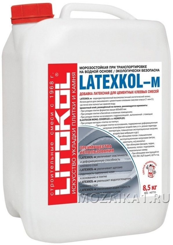 Латексная добавка LATEXKOL–м 8,5 кг.