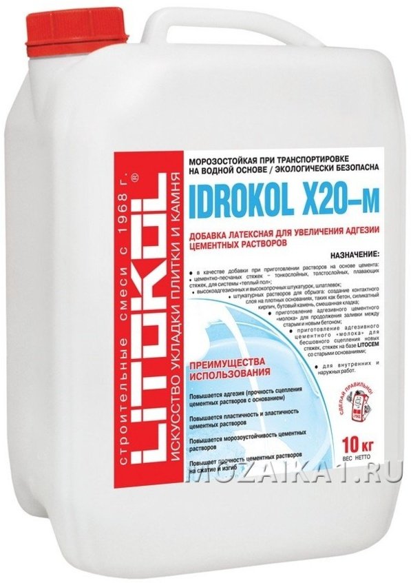Латексная добавка IDROKOL X20-м 10 кг.