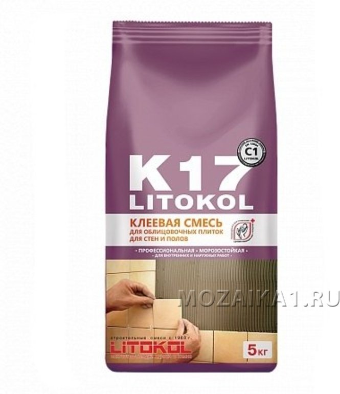 клей для укладки мозаики LITOKOL K17 (C1)